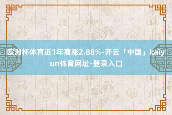 欧洲杯体育近1年高涨2.88%-开云「中国」kaiyun体育网址-登录入口