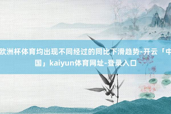 欧洲杯体育均出现不同经过的同比下滑趋势-开云「中国」kaiyun体育网址-登录入口
