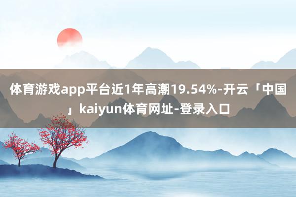 体育游戏app平台近1年高潮19.54%-开云「中国」kaiyun体育网址-登录入口