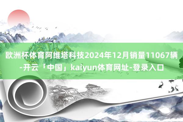 欧洲杯体育阿维塔科技2024年12月销量11067辆-开云「中国」kaiyun体育网址-登录入口